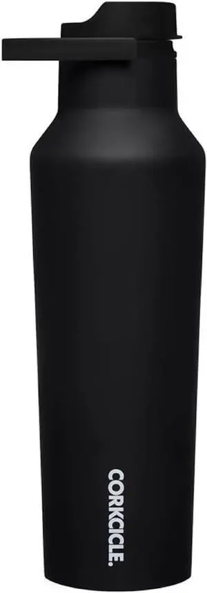 Corkcicle Sport Canteen Insulated Tumbler, Matte Black, 20 oz  Reusable Water Bottle Keeps Beverages Cold for 25 Hours & Hot 12 Hours  Cupholder Friendly Tumbler with Screw-On Cap