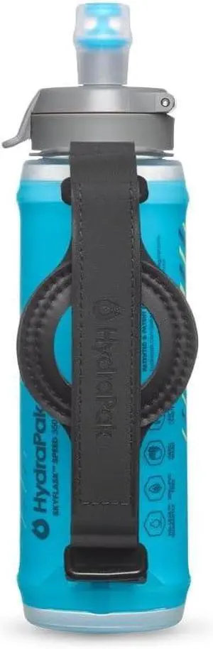 HydraPak SkyFlask Speed - Collapsible Handheld Running Water Bottle (350ml, 500ml, 500ml Insulated) - Adjustable Strap, Lightweight, Spill-Proof Cap