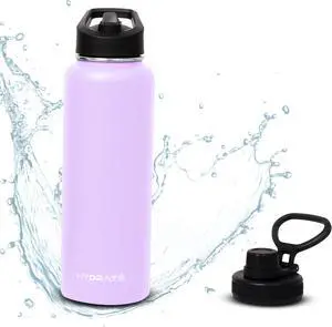 HYDRATE 40 oz Water Bottle - Insulated Water Bottle - Leak Proof Water Bottles - Sports Plastic Refillable and Lightweight Water Bottles - Sleek Tech Cherry Blossom BPA Free Bottles - Water Flask