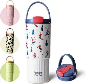 BOTTLE BOTTLE Insulated Water Bottle with Straw and Handle Stainless Steel Water Bottles for Car Sports Home Office and School 26oz Leak Proof