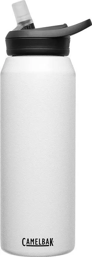 CamelBak eddy+ Water Bottle with Straw 32oz - Insulated Stainless Steel, White