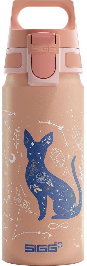 SIGG - Aluminium Kids Water Bottle - WMB ONE My Universe - Suitable For Carbonated Beverages - Leakproof - Lightweight - BPA Free - Climate Neutral Certified - Light Pink - 20 Oz