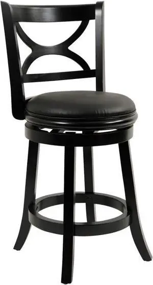 Boraam Florence 24-Inch, Black, Counter Height