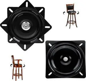 2Pack Heavy Duty Boat Seat Swivel 7.5 Inch Bar Stool Swivel Plate Heavy Duty Swivel Chair Plate Seat Swivel Base 360° Bar Stool Swivel Replacement for Barstools Recliner Chair Boat