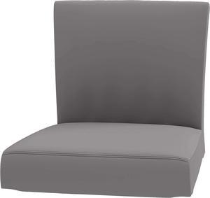 Seat Width: 18 1/2" Heavy Duty Cotton Henriksdal Bar Stool with Backrest Cover Replacement is Custom Made Compatible for IKEA Henriksdal Bar Stool Chair Cover Or Slipcover (Lighter Gray)