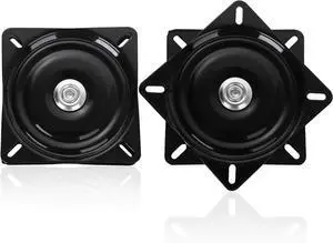 2 Pack 7 inch Bar Stool Swivel Plate 360° Swivel Replacement Seat Swivel Base Square Rotating Swivel Plate for Recliner Chair & Bar Stool with 220 Pound Capacity