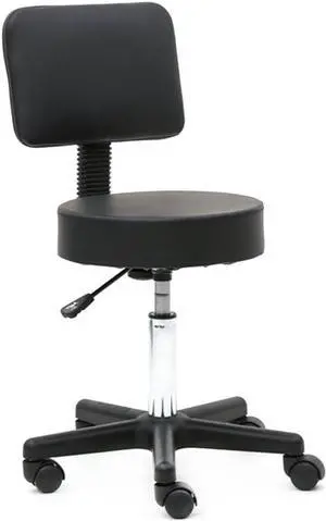 Office Chair Desk Chair Ergonomic Computer Chair High Back Executive Chair Swivel Chair for Women Men Adults Round Stool Plastic Arch Feet Rotation Bar Stool (black3)