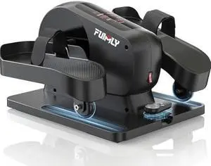 FUNMILY Under Desk Elliptical Machine, Large LCD Ellipse Leg Exerciser as Seen on TV, While Sitting for Seniors/Adults, 100% Pre-Assembled Exercise Equipment with Remote & Magnetic Storage (Black)