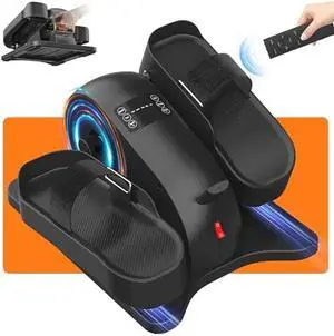 Elipse Leg Exerciser Electric as Seen on TV Under Desk Elliptical with 12 Adjustable Speed Quiet & Portable Peddler Exerciser for Seniors with Remote Control Leg Exerciser While Sitting for Seniors