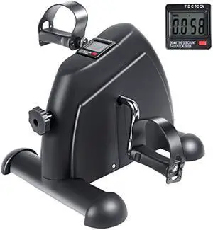 YSSOA Pedal Exercise Bike, Under Desk Bike Pedal Exerciser, Portable Mini Exercise Bike for Arms and Legs Workout