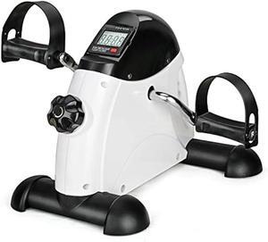 Under Desk Bike Pedal Exerciser Portable Home Exercise Bike Pedal Exerciser Foot Peddler Portable Therapy Bicycle Leg Peddler Portable Mini Cycle Bike for Hands Arm Trainer