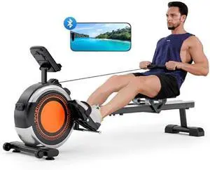 Dripex Rowing Machines for Home Use, Rowing Machine Max 350 LBS, Magnetic Rower with 16 Levels of Workout Resistance, Dual Slide Rail, Bluetooth App Supported, LCD Monitor,Row Machine for Gym Exercise Dripex Rowing Machines for Home Use, Rowing Machine Max 350 LBS, Magnetic Rower with 16 Levels of Workout Resistance, Dual Slide Rail, Bluetooth App Supported, LCD Monitor,Row Machine for Gym Exercise