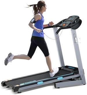 Treadmill with Auto Incline - 300 lb Capacity, 3.0HP Folding Electric Treadmill Up to 8.5 MPH Speed, Running Machine with 17.5 Wide Tread Belt and Bluetooth Speaker for Home Use