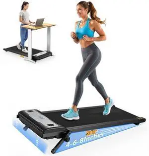 Walking Pad with Incline, 2.5HP Under Desk Treadmill, 3 in 1 Portable Treadmill with Remote Control, LED Display, Hidden Safety Switch, Mini Walking Jogging Machine for Home Office