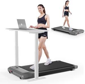 SupeRun Walking Pad, Under Desk Treadmill, 3 in 1 Portable Treadmill with Remote Control LED Display, 2.5 HP Quiet Walking Jogging Machine for Office Home Use, 250 Lbs Capacity