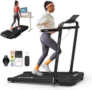Mobvoi Home Treadmill Walking Pad/SE/Plus 3 in 1 Folding Treadmill Walking Pad 2.5 HP Compact Running Walking Machine with Remote Control for Home Office 265 LBS 7.6 MPH