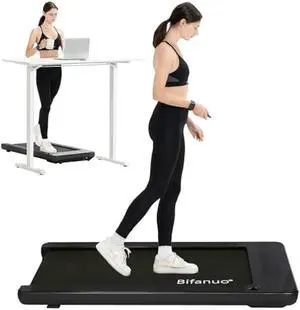 Walking Pad - Under Desk Treadmill, Treadmills for Home/Office, Portable Treadmill, Walking Pad Treadmill Under Desk with Remote Control LED Display- Ideal for Fitness Enthusiast (Black)