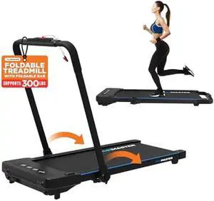 Under Desk Treadmill for Home and Office - 320lbs Weight Capacity, Quiet, Efficient, Walking Pad, Four LED Display, Space-Saving Portable Jogging Machine with Remote Control