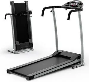 Goplus Foldable Treadmills for Home, Freestanding Folding Treadmill with 12 Preset Programs, Adjustable LCD Display, Pulse Sensors, Portable Compact Treadmill for Walking and Jogging