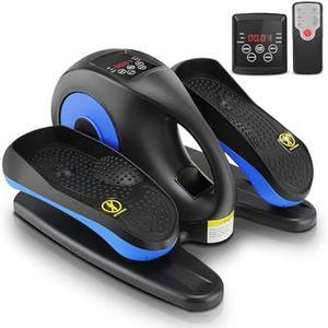 ANCHEER Under Desk Elliptical, Electric Ellipse Leg Exerciser While Sitting for Seniors Adults, Quiet Portable Motorized Seated Foot Pedal Exerciser with Remote Control for Home Office Use