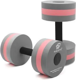 Aquatic Dumbells, 2PCS Water Aerobic Exercise Foam Dumbbell Pool Resistance,Water Aqua Fitness Barbells Hand Bar Exercises Equipment for Weight Loss