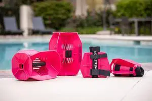 Hydro-Tone Total Body Pool Weights for Water Exercise | Isokinetic Functional Water Weights | Build Muscle - Easy on Joints | Aquatic Pool Weight | Quick Start Guide