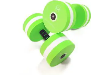 davidamy's gift Upgrade Water Aerobic Exercise Foam Dumbbells Pool Resistance 1 Pair, Water Fitness Exercises Equipment for Weight Loss