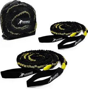 Kbands Victory Ropes - Up to 300 Pounds of Resistance for Anchored Or Release Acceleration Drills - Stretch Distance Up to 40 ft