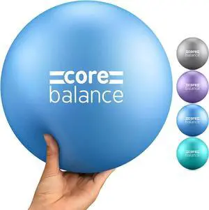 Pilates Ball 9 Inch Anti Burst, Core Ball with Inflation Tube, Mini Pilates Ball for Physical Therapy, Small Exercise Ball for Yoga, Barre, Stretching and Core Stability Workout
