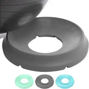 GoSports Hub 360 Yoga Ball Base - Universal Stability Stand for Fitness Balls - Charcoal, Green, or Blue