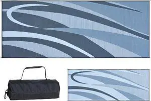 Stylish Camping Ming's Mark 142.153 GC1 Black/Silver 8' x 20' Graphic Mat