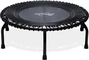 JumpSport 350 PRO Indoor Heavy Duty Fitness Trampoline, 39-inch | 36 Premium EnduroLast 4 Elastic Cords | Customized Bounce with 7 Settings | 300 lb Wt. Rating | 60-Day Free Trial to 350+ Videos