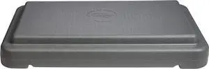 The Step (Made in USA) 4 Inch Stackable Aerobic Exercise Platform (Grey) with Non-Slip Surface and Nonskid Feet to Prevent Sliding