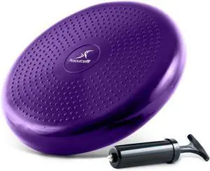 ProsourceFit Core Balance Disc Trainer, 14 Diameter with Pump for Improving Posture, Fitness, Stability