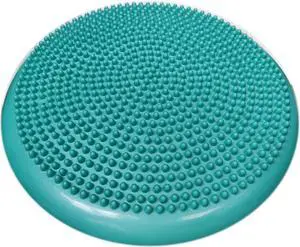 AppleRound Inflated Wobble Cushion with Hand Pump, Air Stability Board (Extra Thick), Core Balance Disc for Adults, Sensory Wiggle Seat for Kids, Flexible Seating for All Age, 13.5in / 34cm Diameter