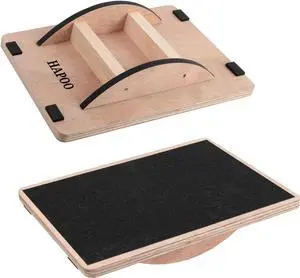 Balance Board Wobble Board for Adults Anti-Slip Balance Board for Physical Therapy Standing Desk Core Strength Wooden Balance Board Rocker Board