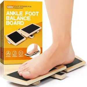 Ankle Balance Board Foot Strengthener Trainer for Sprained Ankle, Stability Exercises, Physical Therapy, Plantar Fasciitis Relief, Posture Correction, Balance Training, Anti Slip Wobble Board