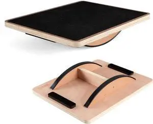 Rocker Balance Board for Core Strength & Stability, Non-Slip Wobble Board with Portable Design, Multifunctional Fitness Equipment for Home/Gym/Office, Therapy & Coordination Training