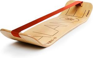 GIBBON GiBoard Balance Board for Adults & Kids - Slackline Workout Equipment Home Gym Training - Wooden Wobble Board Balance Trainer - Standing Desk Exercise - Yoga, Agility, Pilates, Core, Snowboard