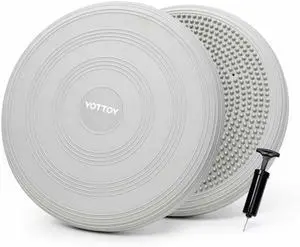 YOTTOY Wobble Cushion - Engage Core Stability with our Extra Thick Premium Balance Disc for Adult Balance and Sensory Wiggle Seat for Kids