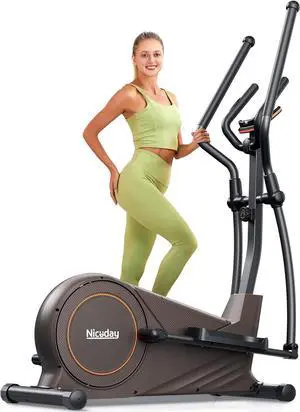 Niceday Elliptical Machine, Elliptical Exercise Machine for Home with Hyper-Quiet Magnetic Driving System, Elliptical Trainer with 15.5IN-18IN Stride, 16 Resistance Levels, 400LBS Loading Capacity Niceday Elliptical Machine, Elliptical Exercise Machine for Home with Hyper-Quiet Magnetic Driving System, Elliptical Trainer with 15.5IN-18IN Stride, 16 Resistance Levels, 400LBS Loading Capacity