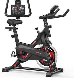 Exercise Bike, Stationary Bike for Home/Indoor Cycling Bike Silent Belt Drive, Stationary Bike with 300lbs Weight Capacity w/Comfortable Seat Cushion & Tablet Mount