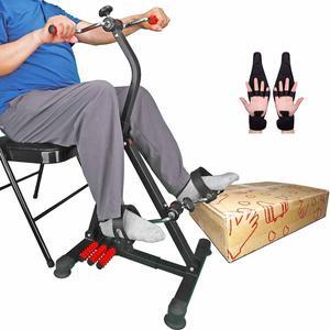 Pedal Exerciser Bike Hand Arm Leg and Knee Peddler Adjustable Fitness Equipment for Seniors, Elderly Home Dual Pedal Exercise Bike for Total Body - Great Gift for Elderly Rehab