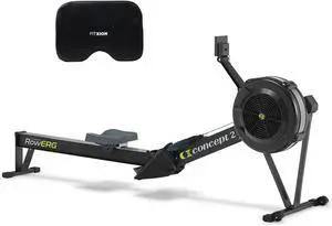 Concept2 RowErg Model D Indoor Rowing Machine - PM5 Monitor, Device Holder, Adjustable Air Resistance, Easy Storage with FitXion Seat Cushion