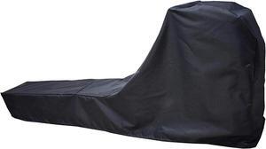 Mini Lustrous Rowing Machine Cover, Fitness Equipment Covers Protective Cover Dustproof Water-Resistant Stationary Fitness Fabric for Indoor Or Outdoor Use, Black