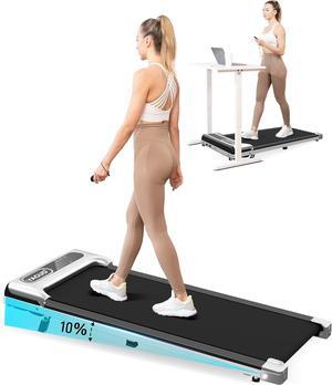 Walking Pad with Incline, Under Desk Treadmills for Home with Remote Control, Walking Pad Treadmill with Manual Incline, LED Display, 265LBS Weight Capacity