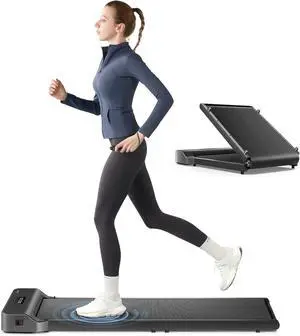 WALKINGPAD Z1 Walking Pad, Folding Under Desk Treadmill for Home Office with 242lb Capacity, 2 in 1 Portable Treadmill for Walking and Jogging Remote Control in LED Display (Gray)