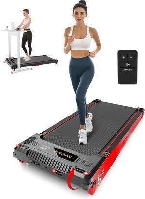 Walking Pad Treadmill, Anylife Incline Walking Pad Under Desk Treadmill 330lb Capacity, 2.5HP Portable Treadmills for Home, Compact Treadmill Small Running Pad with LED Display, Remote Control