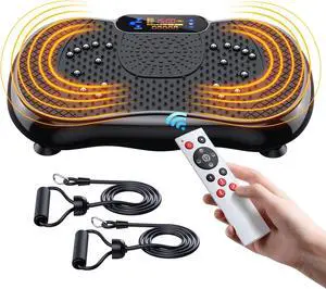 Vibration Plate Exercise Machine, PBYRD Lymphatic Drainage Machine for Weight Loss, Full Body Workout Vibrate Fitness Platform, Helps Toning Shaping Wellness Home Gyms Workout - Max User Weight 330lbs