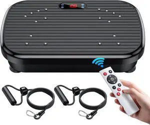 Vibration Plate Exercise Machine, Vibration Plate for Lymphatic Drainage 330 Lbs Capacity Whole Body Vibration Platform Machines Helps Weight Loss Shaping Toning Wellness Home Gyms Office